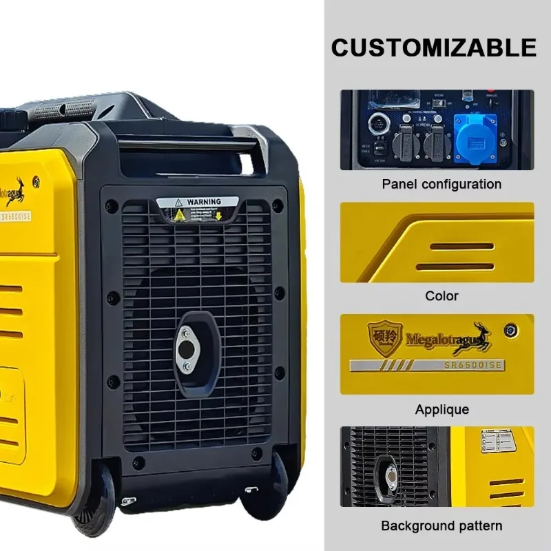 5KW 5000W Quiet Multi Fuel Inverter Generator 4 Stroke Portable Electric Start EPA Certified 50/60Hz Home Backup Outdoor Camping
