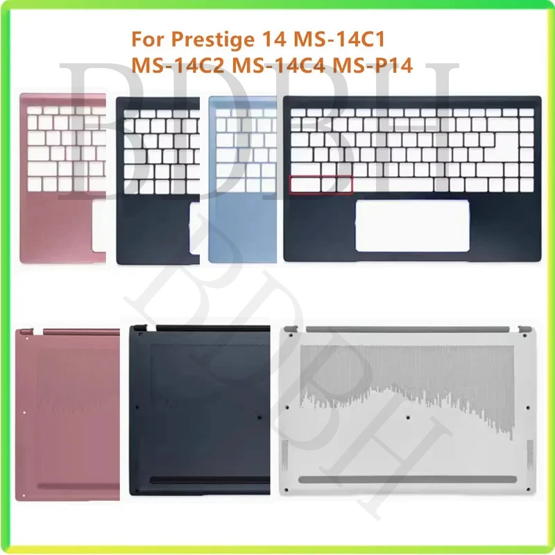 New Laptop Top Case Palmrest Upper & Bottom Base Cover For MSI Prestige 14 MS-14C1 MS-14C2 MS-14C4