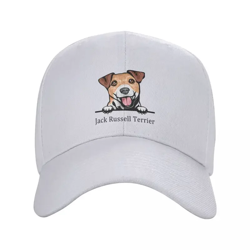 

Y2K Custom Peeking Dog Jack Russell Terrier Baseball Cap Outdoor Men Women'S Adjustable Pet Animal Trucker Hat Summer