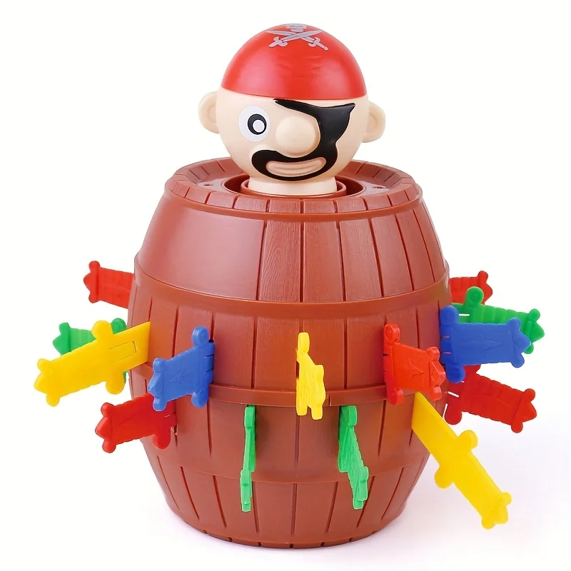 Pirate Treasure Bucket Party Game,Breaking Board Toy Set for Kids,Parent-Child Interactive Birthday Gift, Halloween Party Supply