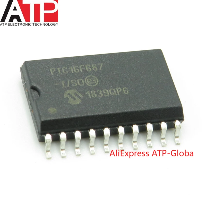 

1-50 шт. Φ/SO SMD SOP-20 PIC16F687, 8-битный микроконтроллер, флэш-чип, новый оригинальный