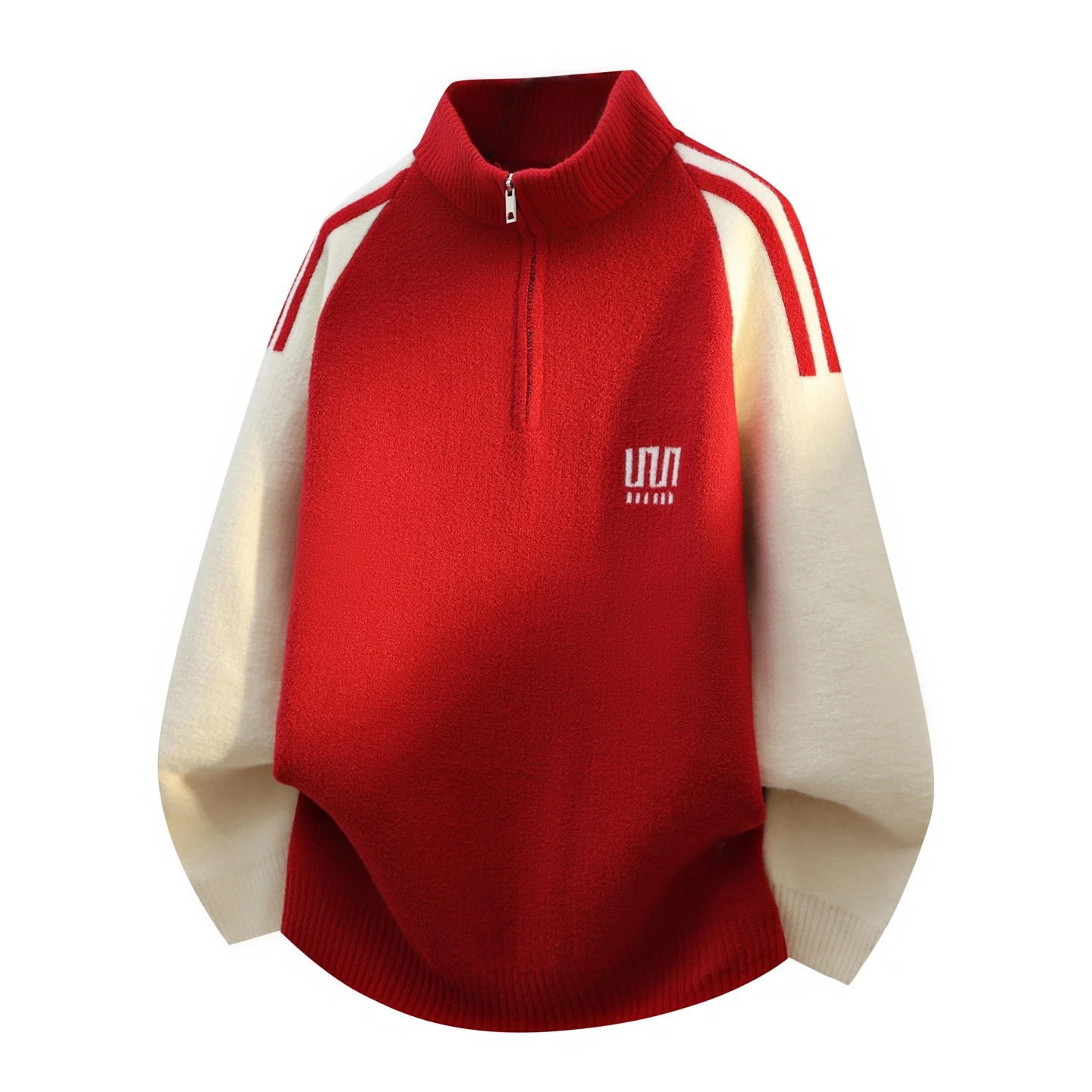 

Мужская зимняя вязаная толстовка на молнии: модная повседневная базовая кофта в натуральном стиле, с длинным рукавом, теплая, утолщенная, для активного отдыха.