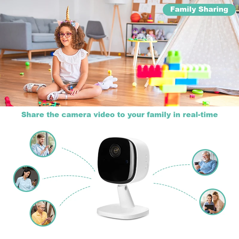 Xiaomi 3MP Wifi Camera 2.4 GHz Baby Monitor Indoor Security Camera 2-Way Audio Infrared Night Vision with Ziicam App