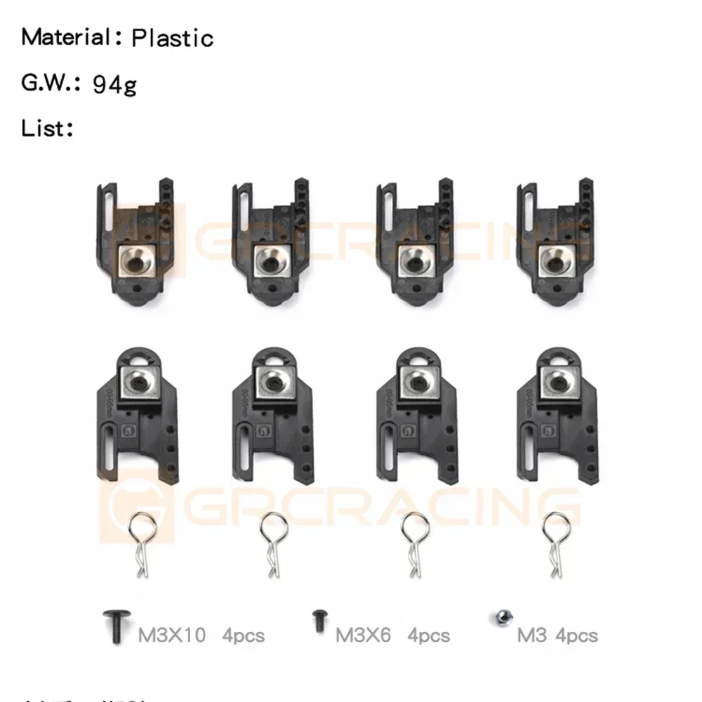 

Magnetic Invisible Car Body Shell Column Post Mount For 1/10 Trxs Trx4 Trx6 G63 Scx10 Rc Truck Parts Upgrade Accessories