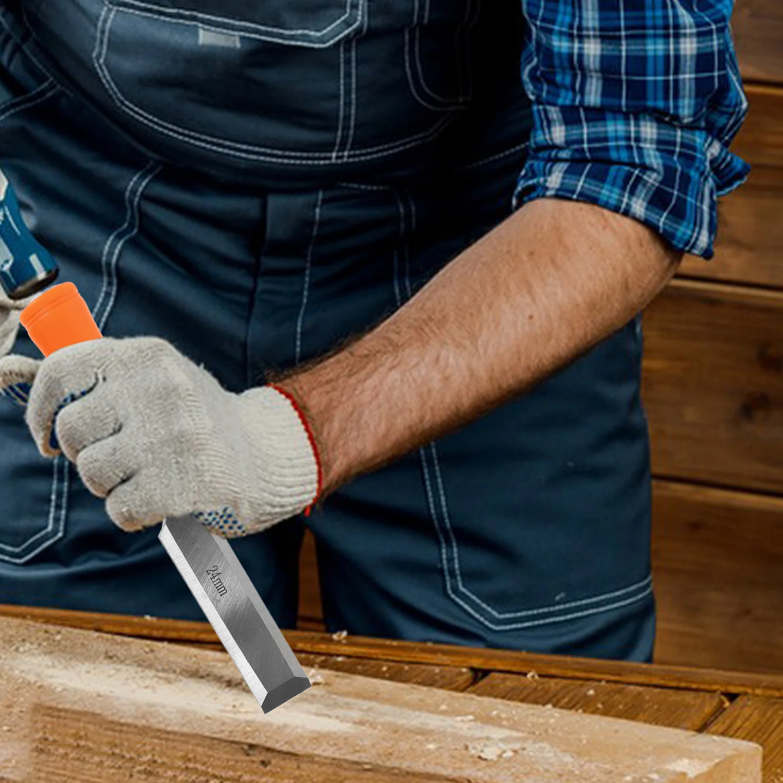 

4Pcs Carving Chisel Woodworking Chisel Flat Tip Multi-Function Carpenter Engraving DIY Wood Craft Precision Tool Set