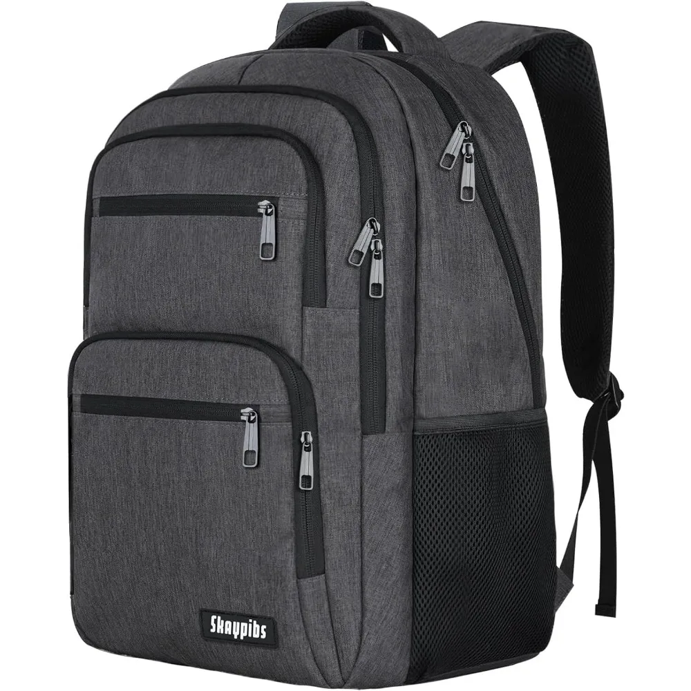 Universal Black Backpack for School Teens College Business Laptops with Reinforced Straps Bookbag