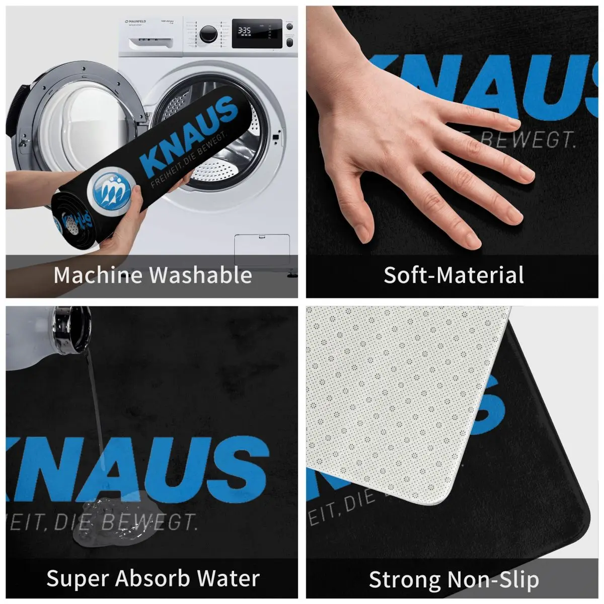 

Knaus Caravan Non-slip Doormat Floor Mat Water oil proof Carpet Rug for Kitchen Entrance Home Bedroom Footpad Mats
