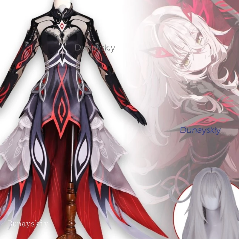 

NebulaCloak Store AGenshin Impact Ronova Ruler Of Death Death Archon Cosplay Outfit Complete Set WithAdults Cosplay