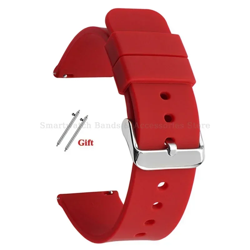 Silikon-Uhrenarmband 10 mm, 12 mm, 14 mm, 15 mm, 16 mm, 18 mm, 20 mm, 21 mm, 22 mm, 24 mm, Schnellverschluss-Uhrenarmband für Männer und Frauen, universelles Armband