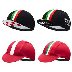 Classic Italia Black Red Men's Cycling Caps Quick Dry MTB Road Bicycle Hats