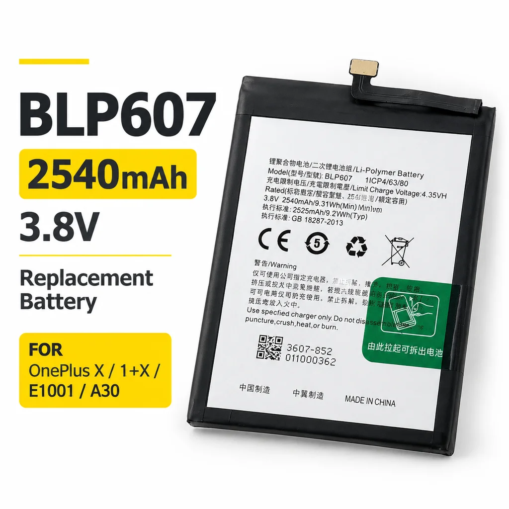BLP607 BLP-607 Replacement Battery Cell For OnePlus X 1+X E1001 A30 Mobile Phone Lithium Battery Repair Replacement Part