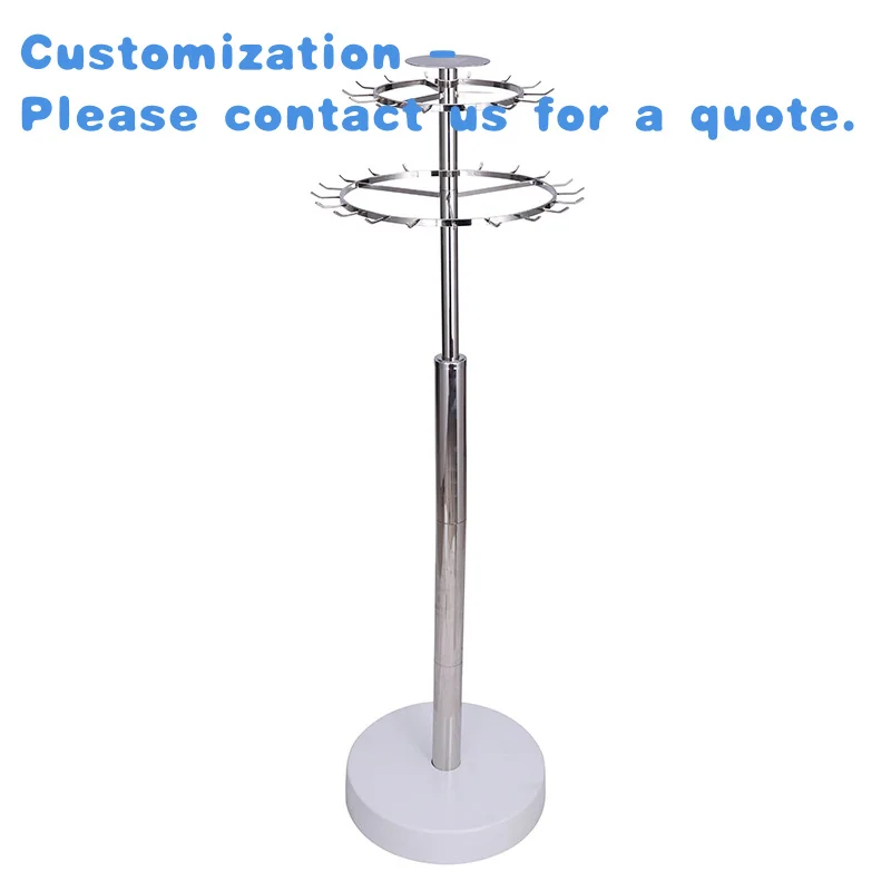 

Custom.Kainice Индивидуальное вращение на 360 градусов, 2-уровневая розничная витрина для галстуков, подвесные витрины, стеллаж для выставки товаров на поясе