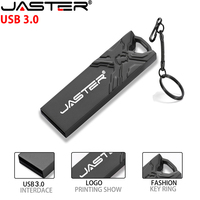 New Free LOGO USB Flash Drive 3.0 High Speed 64GB Black Metal Memory Stick 32GB Pen Drives 16GB U Disk Photography Gift Keychain