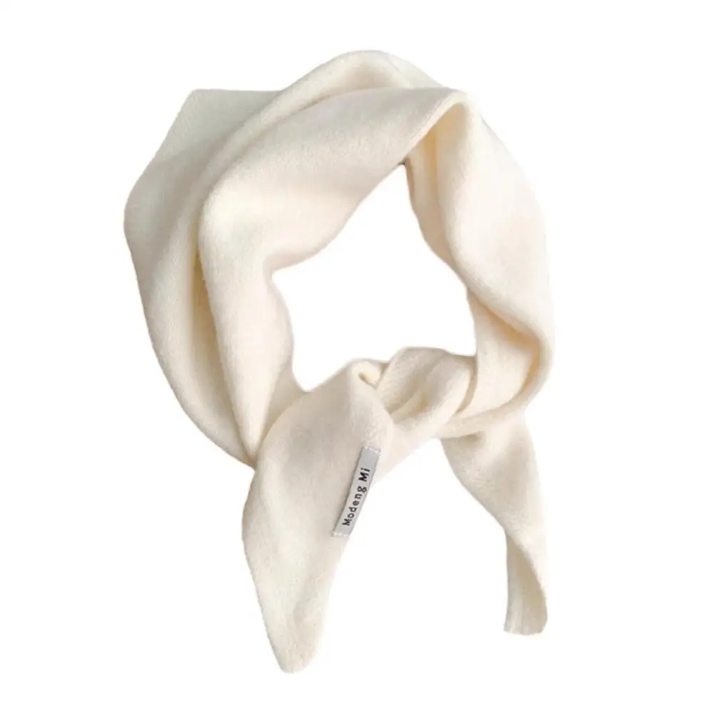 

Korea Hat and Scarf Set Knitted Hooded Shawl Balaclava Hat Winter Thicken Keep Warm Scarf Wool Pullover Hat Gothic Accessories