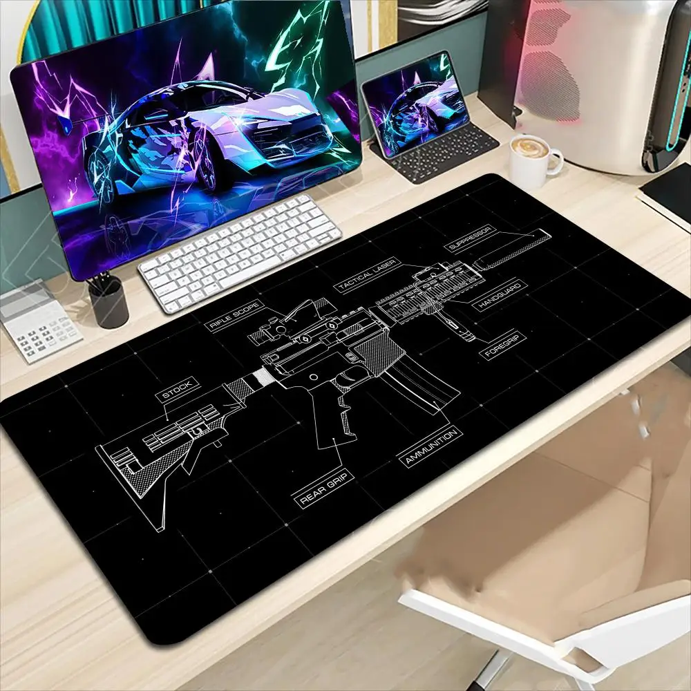 

670 Mouse Pad Mouse Pad Large Computer Office Game Table Mats Rubber Anti-slip Gaming Keyboard Mousepads Long Desk Pads