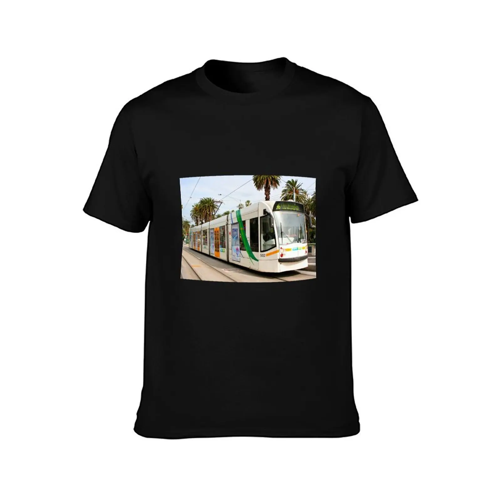 Melbourne city tram, Victoria, Australia 4 T-Shirt cotton t shirt man T-Shirt