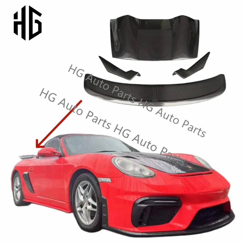 

Fit for Boxster 987.1 Trunk Engine Cover Spoiler Lid For Porsche Cayman 987.2 Rear Spoiler Modification Accessories