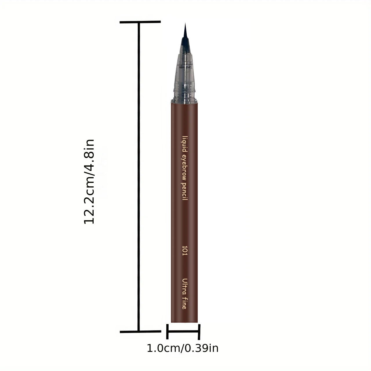 Ultra-fine ultra-fine eyebrow pencil waterproof professional sweat-proof liquid eyeliner Eyebrow dual-purpose durable makeup art