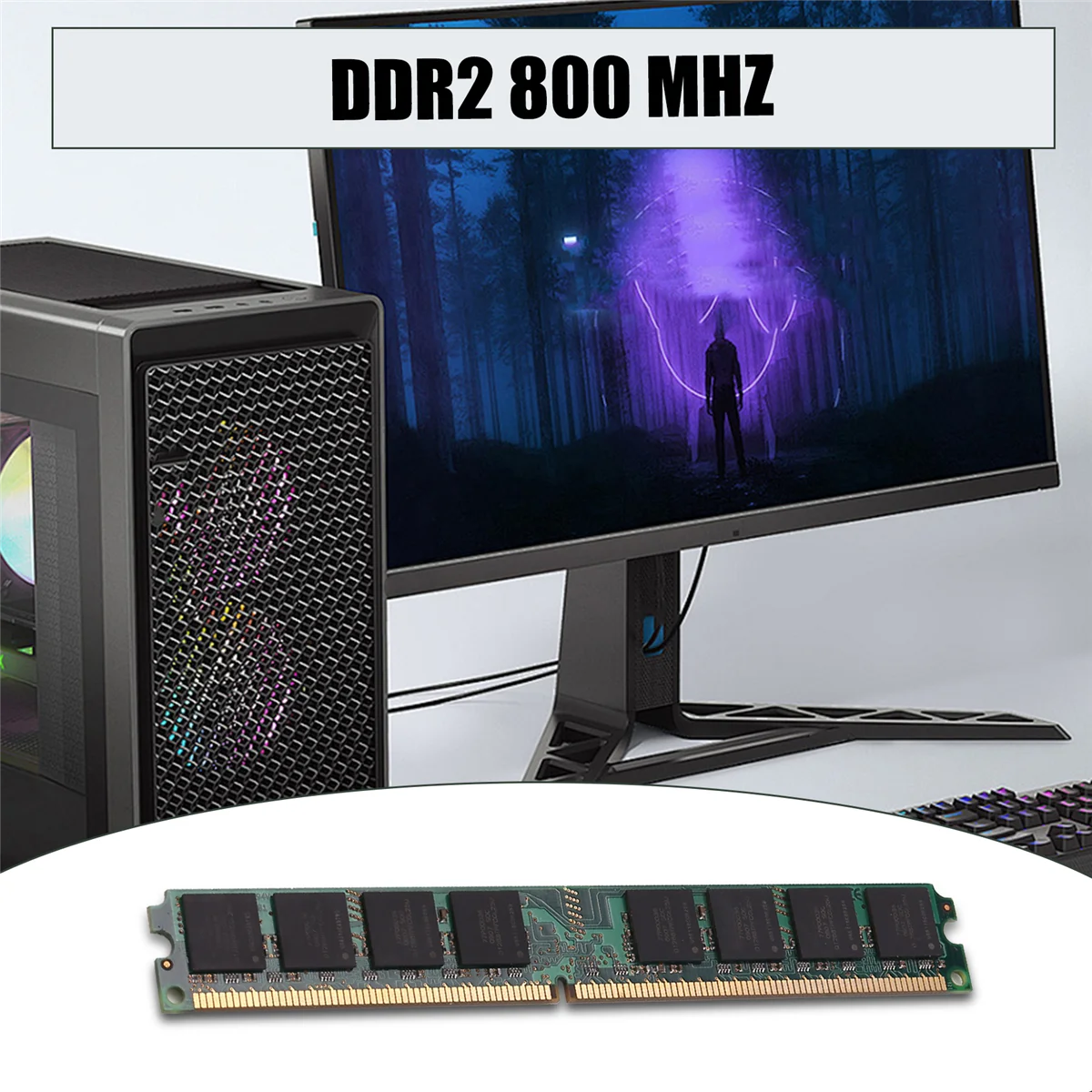 RIRI DDR2 800 МГц PC2 6400 2 ГБ 240 контактов для настольной оперативной памяти