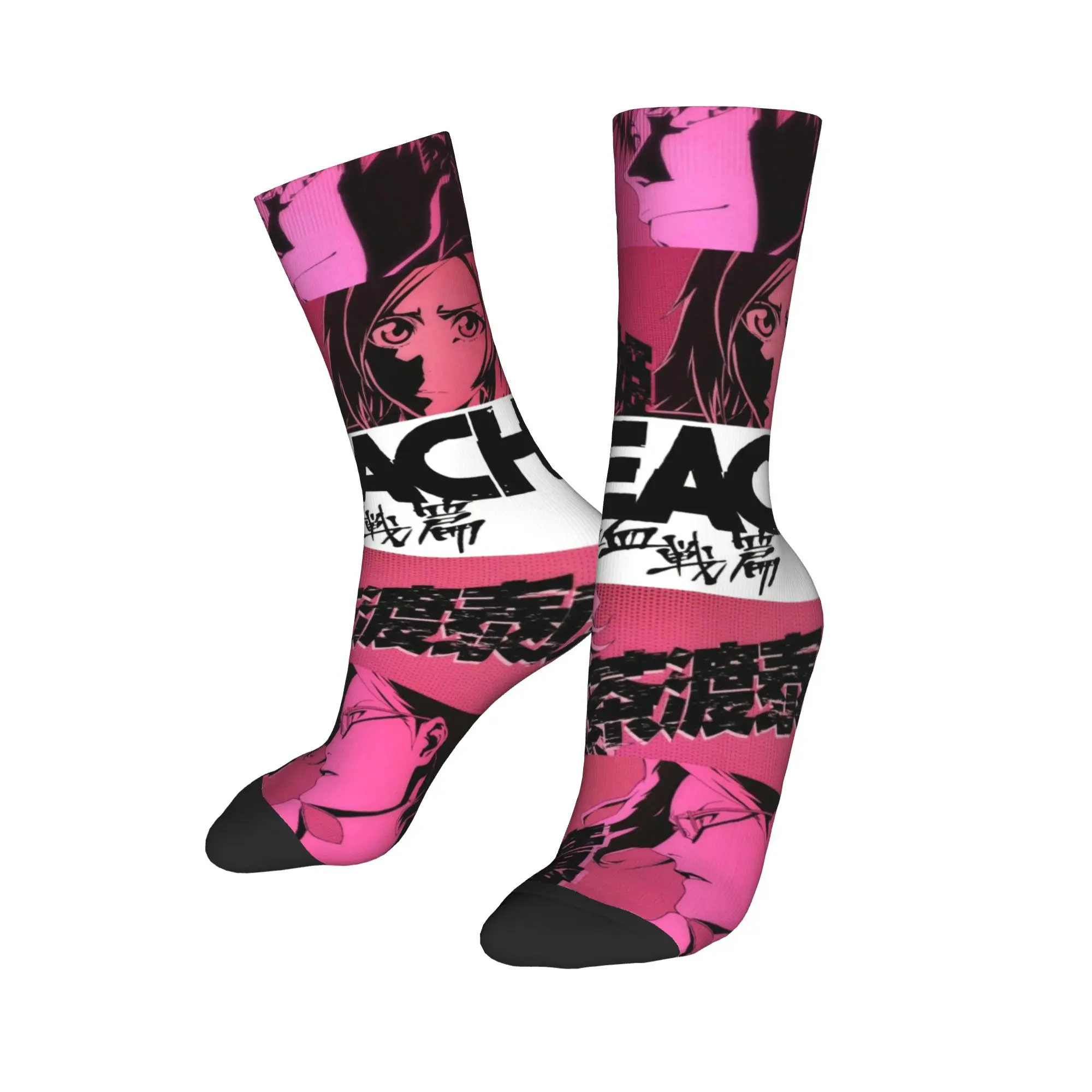 Custom Bleach Anime Men Women Crew Socks Unisex Funny  Spring Summer Autumn Winter Dress Socks