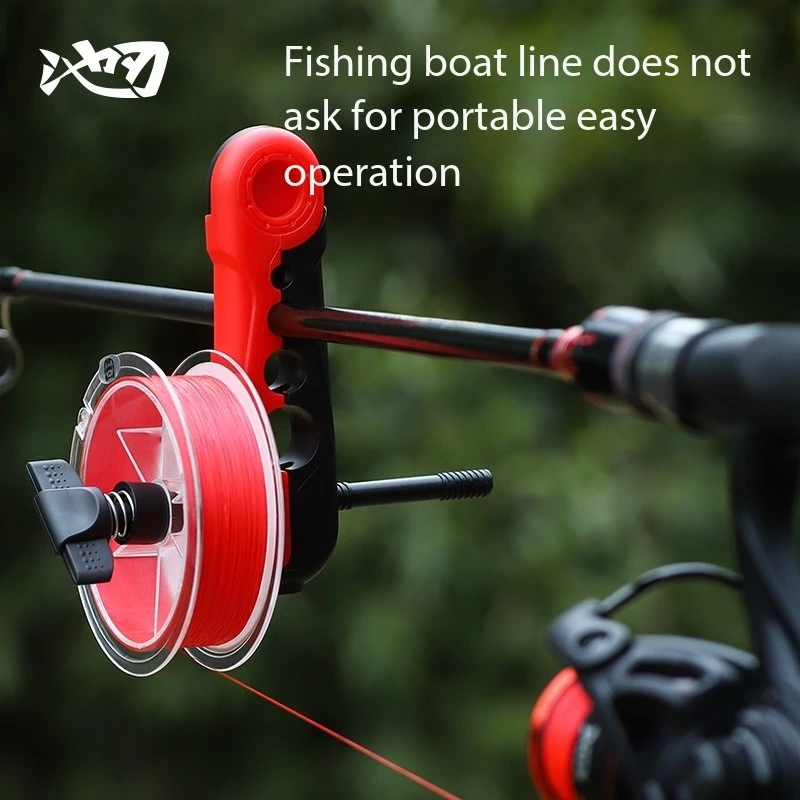 

New Fishing Line Reel Online Device, Fast Reel Fishing Rod Fishing Wheel Porous Universal Portable Fishing Rod Fishing Gear