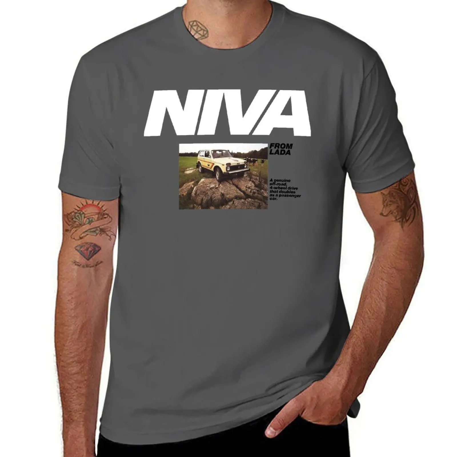 

Lada Niva T-Shirt Mechanic Work Tee Shirt