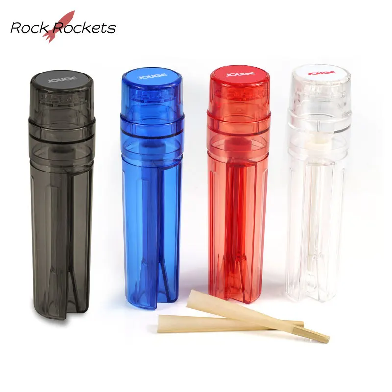 

R&R Tobacco Filling Cone Rolling Grinder with 110mm Roll Paper PVC Material Horn Tube Cigarette Pre Roller Smoking Accessories