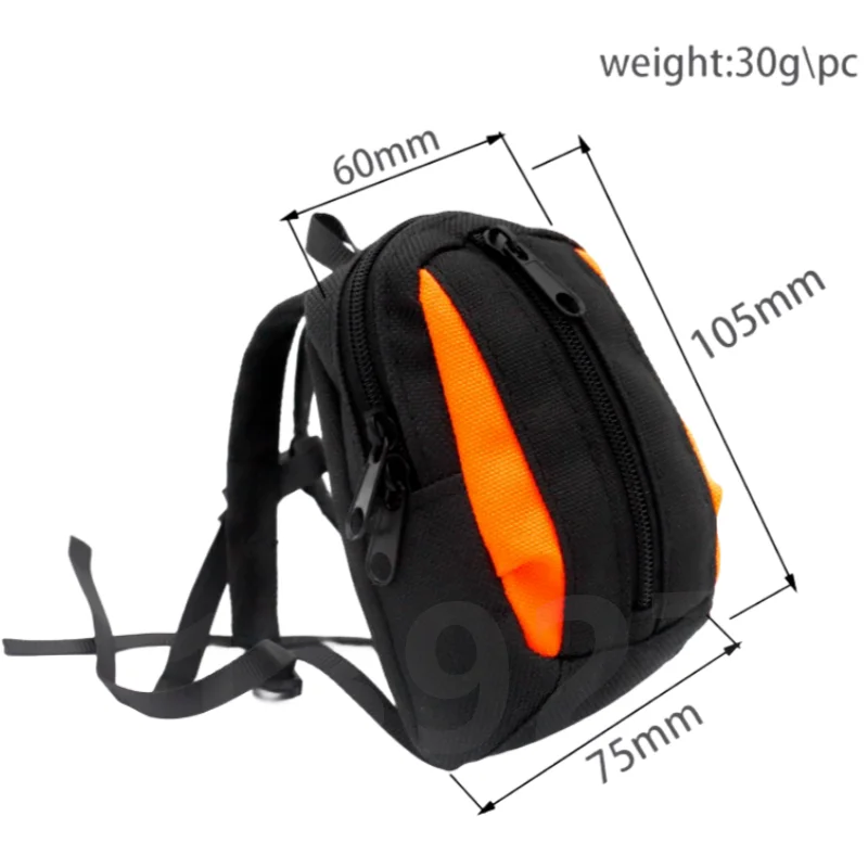 Simulation Backpack Storage Bag Luggage Bag Handbag Decoration for LOSI 1/4 Promoto-MX Motorcycle Upgrade Parts Accessories