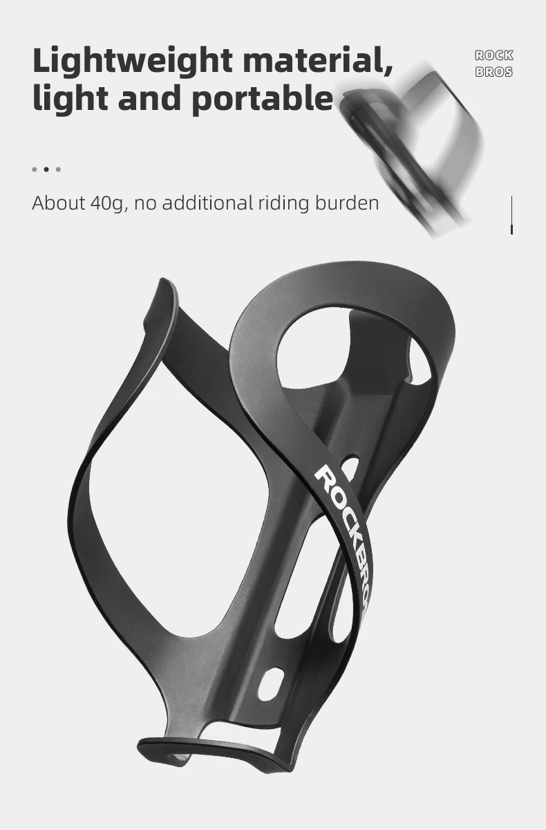 ROCKBROS Fahrrad-Flaschenhalter, ultraleicht, Fahrrad-Flaschenhalter, unterstützt leicht, einfache Installation, Rennrad-Zubehör – Detail 5