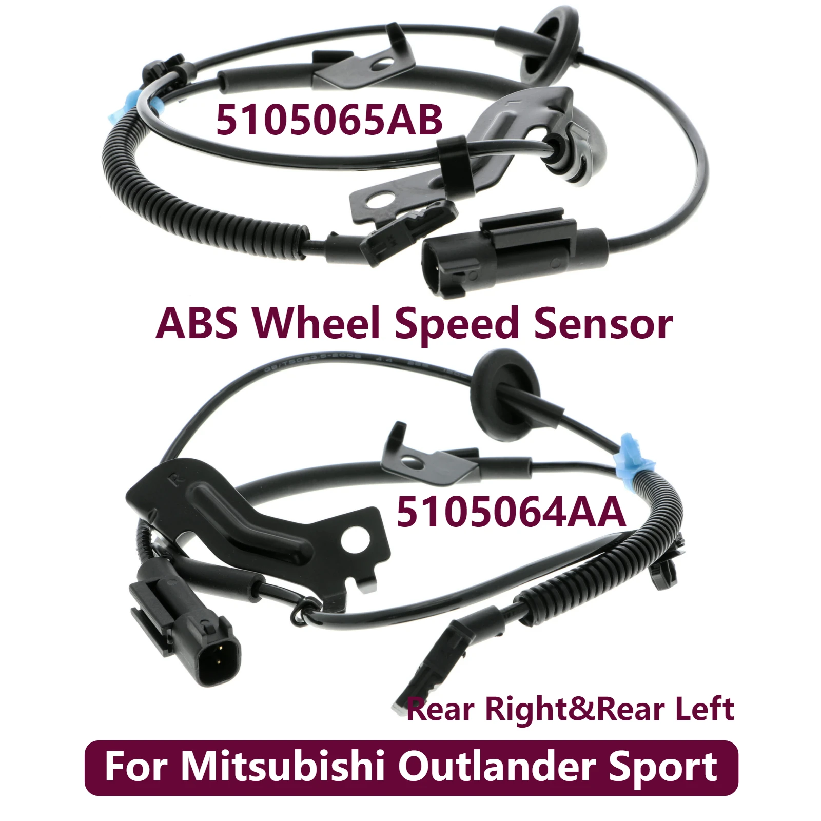 

1 комплект датчиков скорости заднего правого и левого колеса ABS для Mitsubishi Outlander Sport 5105065AB и 5105064AA