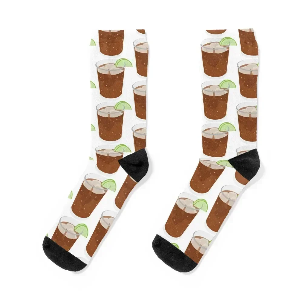 Rum & Coke Socks christmass gift designer brand japanese fashion heated Socks Female Men's