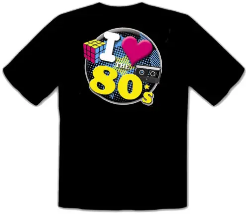 Back to the 80's ZURÜCK IN 80's Retro schwarz Music T-Shirt -112