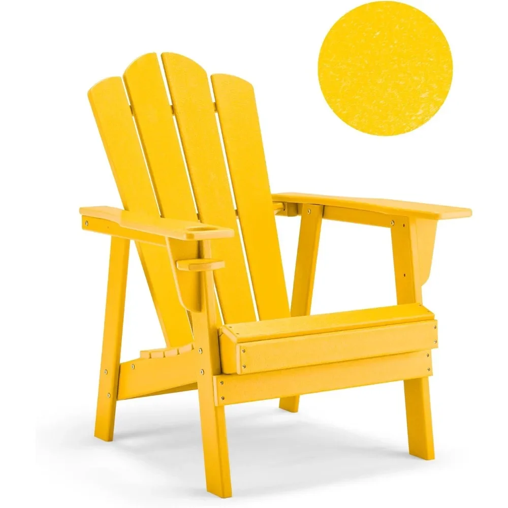 

Outdoor Chair Durable HDPE Poly Lumber All-Weather Resistant, Withstand Loads of Up To 350 Pounds, Garden Chair