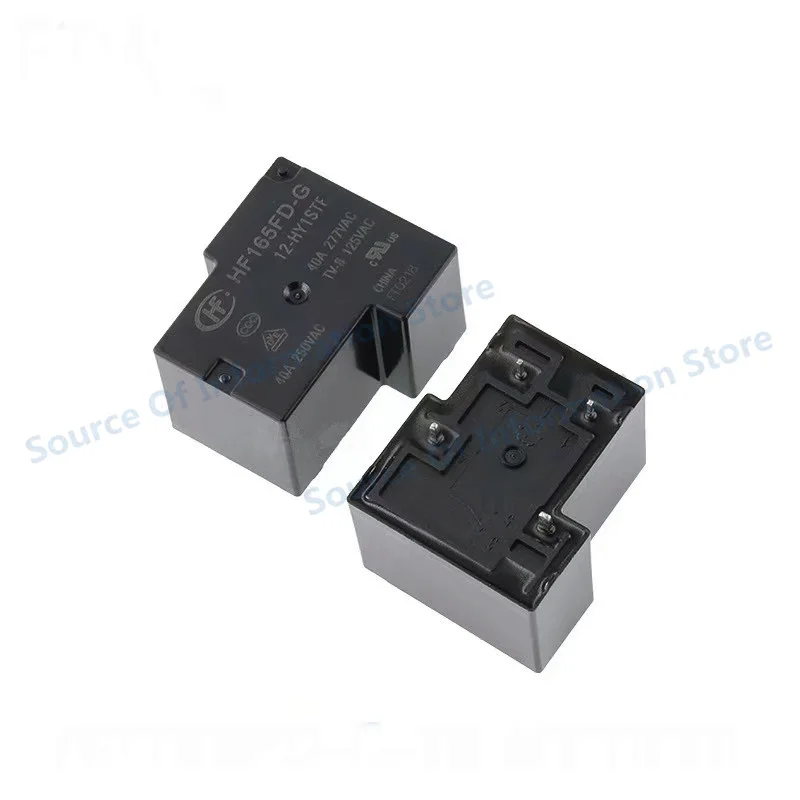 5Pcs HF165FD-G/5/12/24-HY1STF High-Power Relay 5V 12V 24VDC 4-Pin 40A - Durable Electronic Component for Switching Control