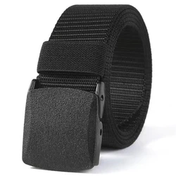 Ceinture en nylon militaire automatique pour hommes, ceinture en toile synthétique multifonctionnelle, chasse en plein air, haute qualité