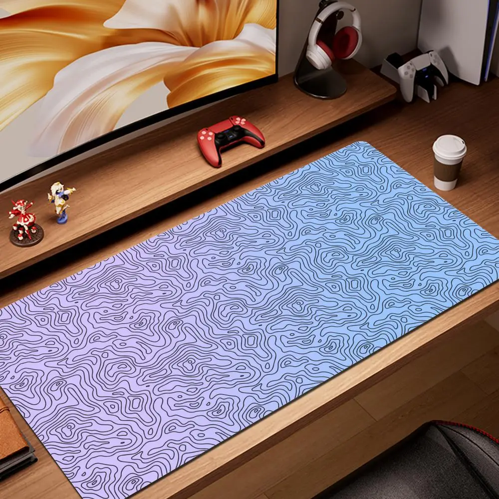 

Large Gaming Mouse Pad XXL Strata Liquid Desk Mat Non-Slip Rubber Game Mouse Mat Computer Keyboard Pad Big Stripe Mousepad Gamer