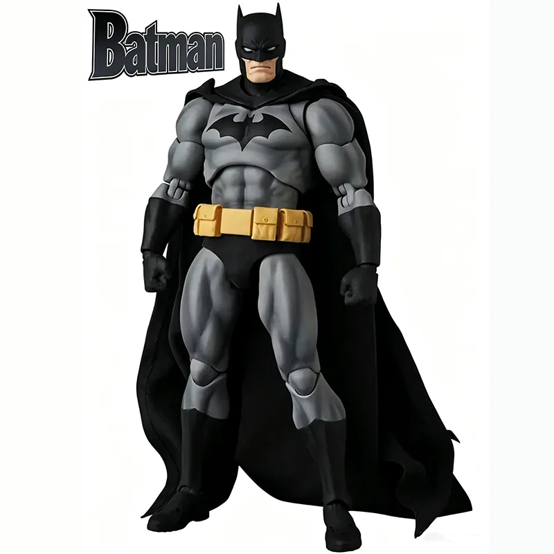 CT MAFEX 126 Batman Hush Black Ver. Action Figure, DC Comic Articulated Model with Fabric Cape, Collectible Toy for Adult Hobby