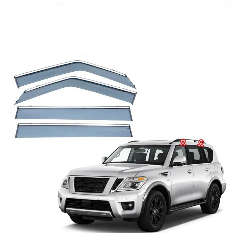 

Weather Shield Car Accessories Side Window Deflector Window Visor For Nissan Armada 2017 2018 2019 2020 2021 2022 2023 2024