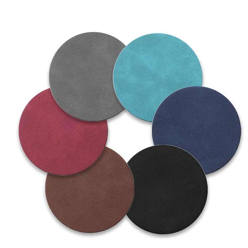 Leather Coaster Car Water Cup Coaster Anti-noise Water Cup Cushion For Office Home Vehicle Insulation Mats Caps