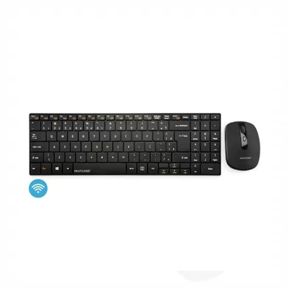 2.4 Ghz Wireless Keyboard and Mouse Multimedia USB Slim - TC202