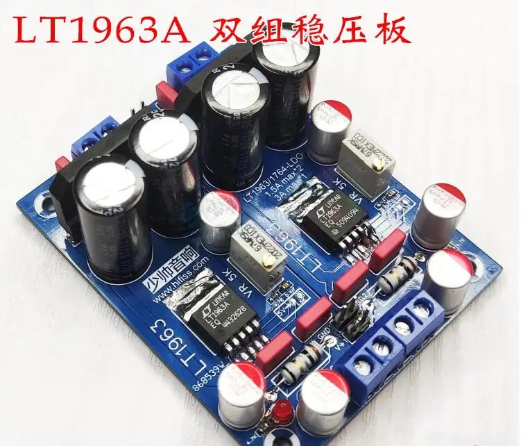 2023 Upgraded version 2way AC/DC linear positive and negative voltage regulated power board LT1963A high-speed low noise HiFI