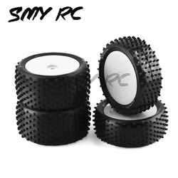 4Pcs Rubber Tire Plastic Wheel For 1/10 off-road vehicle XRAY tires Serpent SRX2 SRX4 Bandit wheels Tekno EB410 yokomo