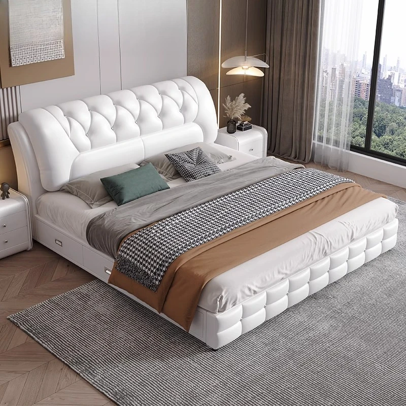 

Master BedRoom Bed Small Apartment Modern Simple Storage Bed Double Design Camas De Matrimonio Dormitorio Home Furniture