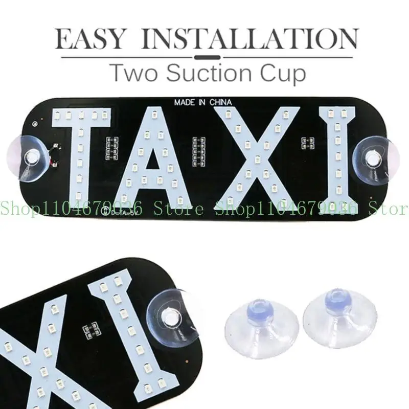 652F LED Light Cab Windscreen Windshield Sign LED Light with Suction Cup