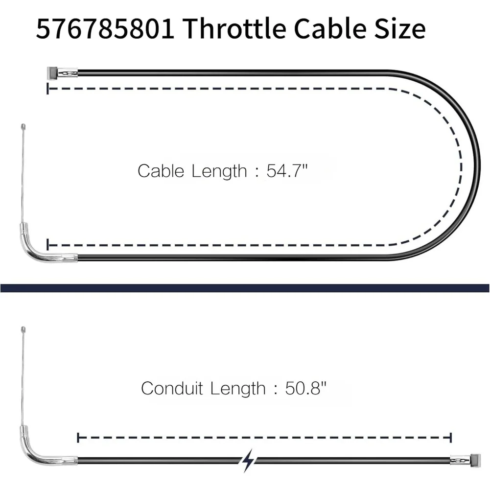 Throttle Control Cable Replacement for Brand 560BFS 570BFS 580BFS Backpack Leaf Blowers Designed to Match OEM Specifications