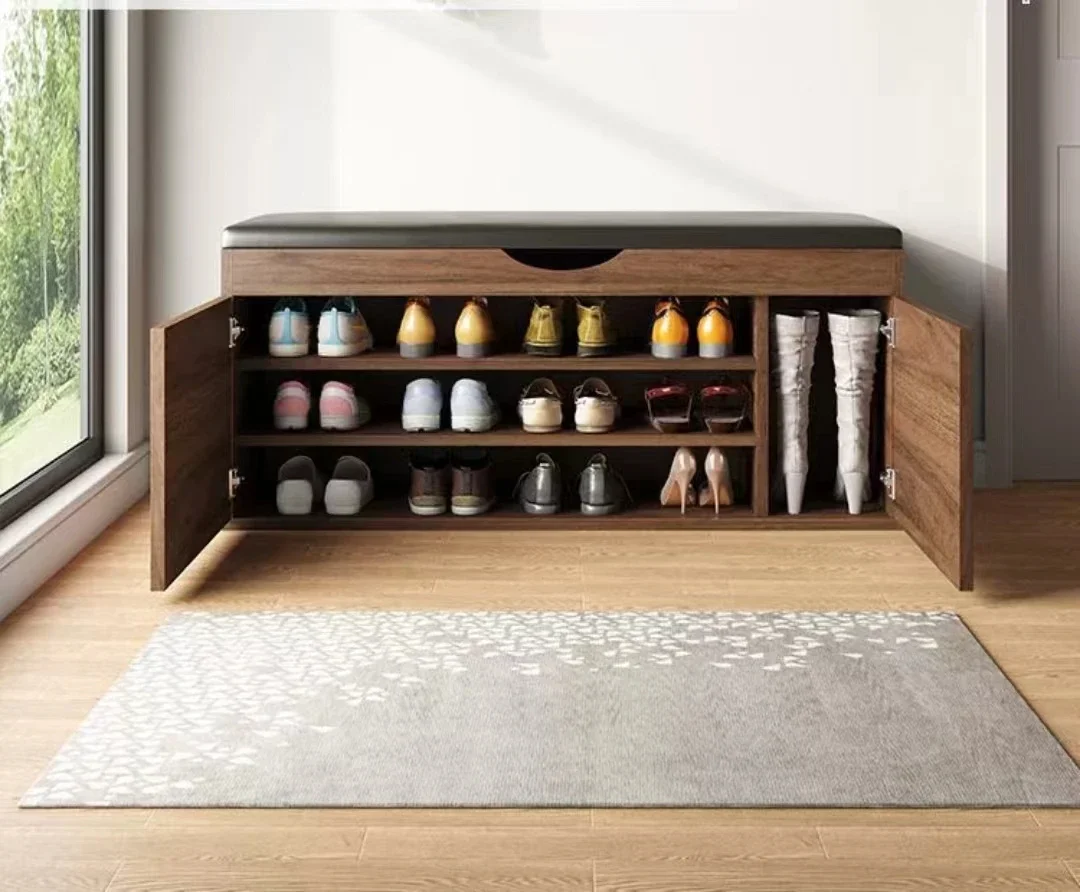 

Bestseller Solid Wood Footwear Storage Bench With Footwear Locker, Footwear Bench With Cushion
