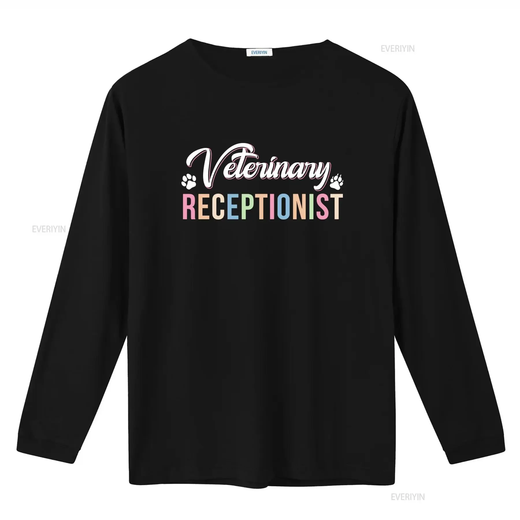 Veterinary Receptionist T Shirt Stylish Design for Animal Care Lovers vintage Washed homme Soft Stretched graphic Slightly