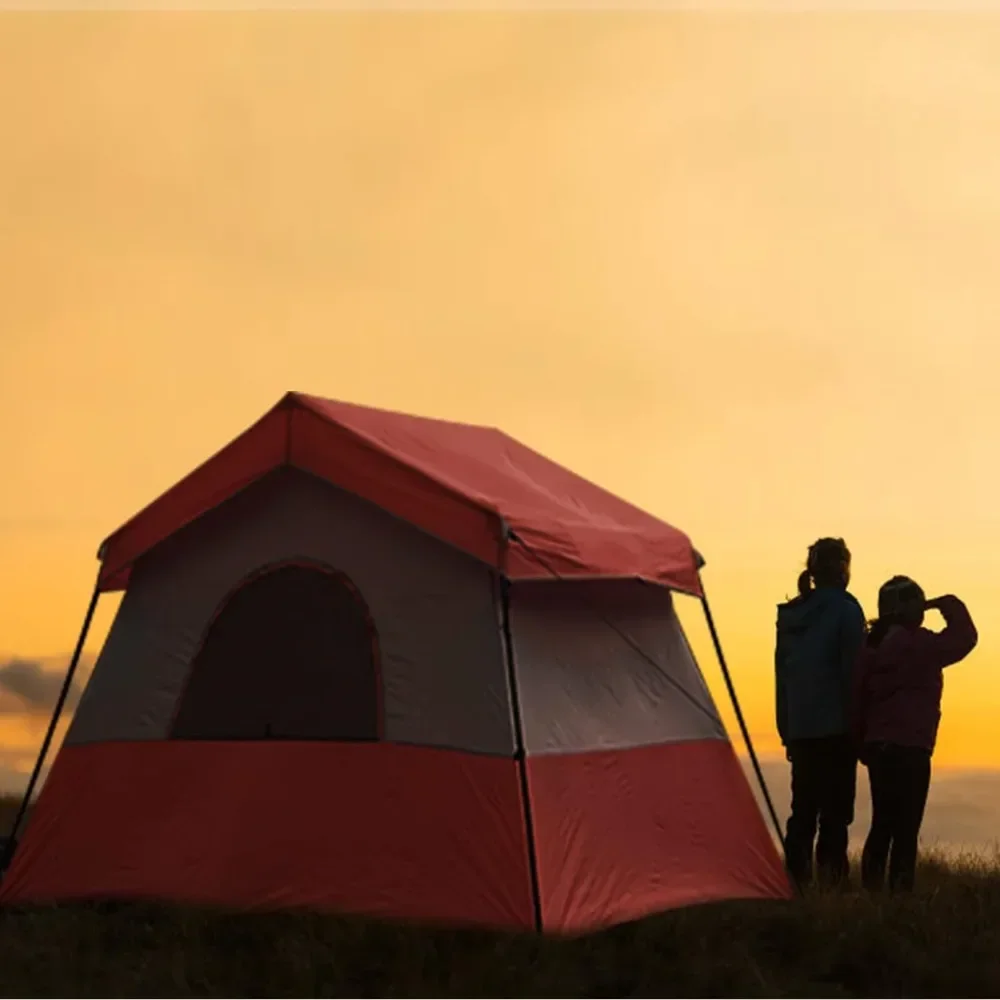 

Awnings Portable Easy Set Up Family Tent for Camp, Windproof Fabric Cabin Tent Outdoor for Hiking, Backpacking, Awnings