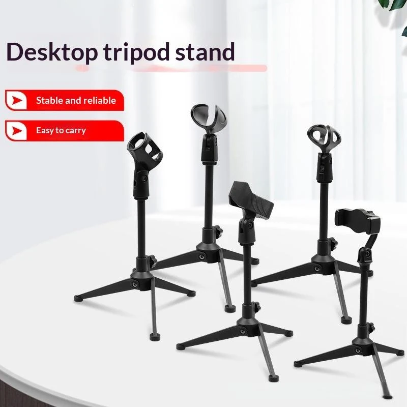 Desktop-Mikrofon-Stativständer, verstellbare, leichte Halterung, platzsparendes Desktop-Stativ für Live-Streaming, Aufnahme von Karaoke