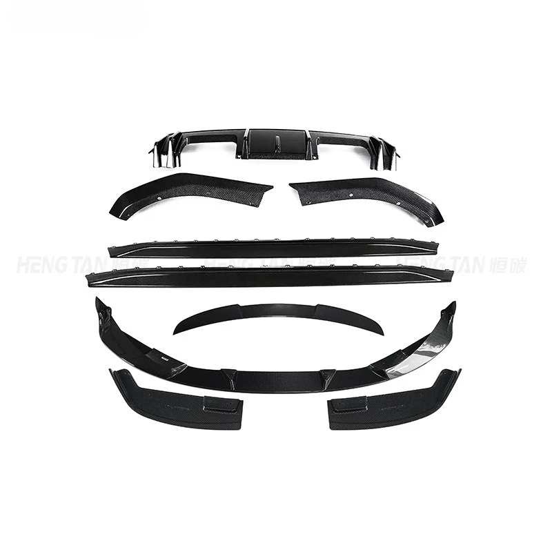 

Подходит для новых аксессуаров из углеродного волокна BMW M3 M4 G82 G80 3D с небольшим объемным звуком, модифицированной передней и задней губой.
